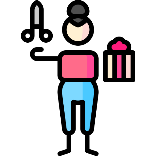 손수 Puppet Characters Lineal Color icon