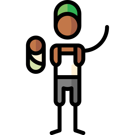 Newborn Puppet Characters Lineal Color icon