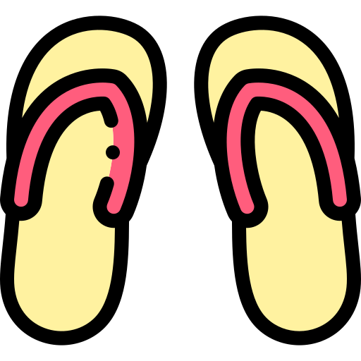 Домашняя обувь Detailed Rounded Lineal color иконка