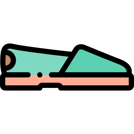 ぺたんこ靴 Detailed Rounded Lineal color icon