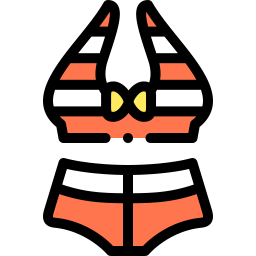 ビキニ Detailed Rounded Lineal color icon