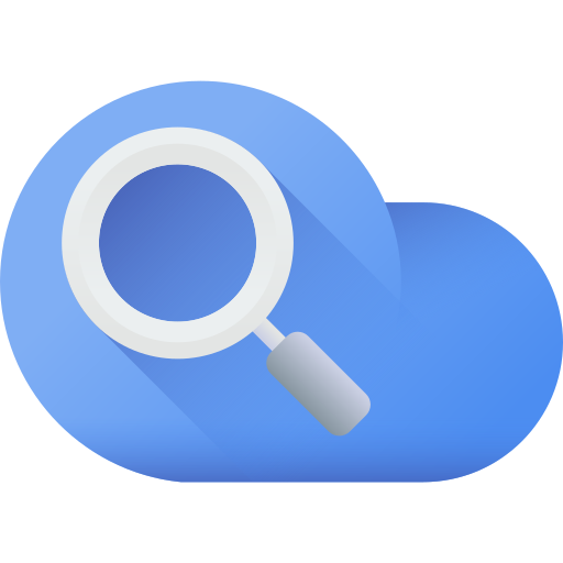 google cloud-zoekopdracht 3D Color icoon