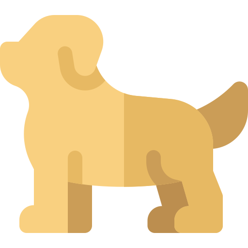 犬 Basic Rounded Flat icon