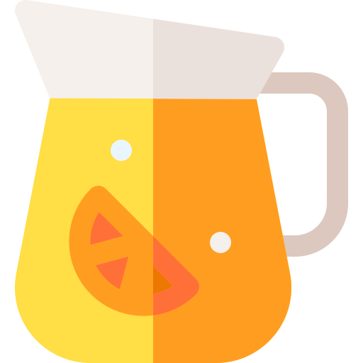 sok pomarańczowy Basic Rounded Flat ikona