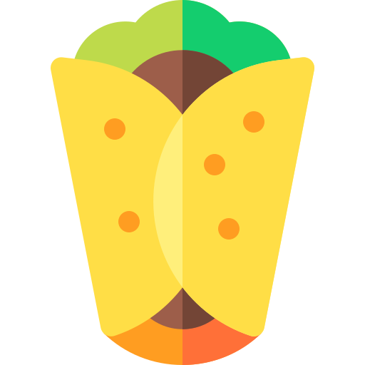 shawarma Basic Rounded Flat icon