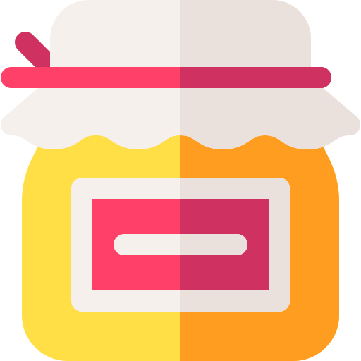 Butter jar Basic Rounded Flat icon