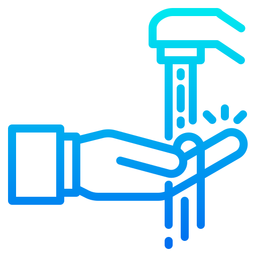 Handwash srip Gradient icon