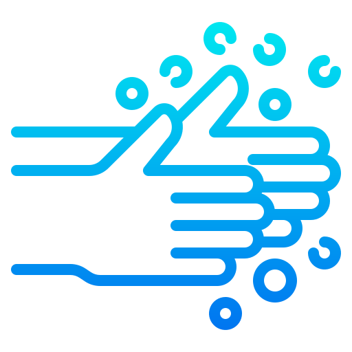 lavaggio delle mani srip Gradient icona