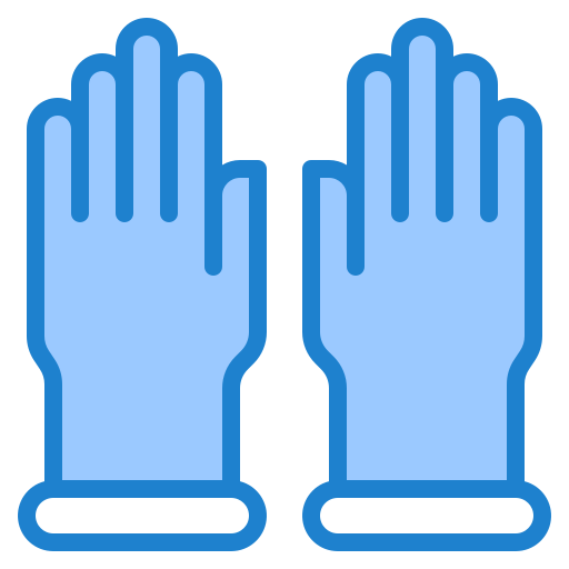 Gloves srip Blue icon