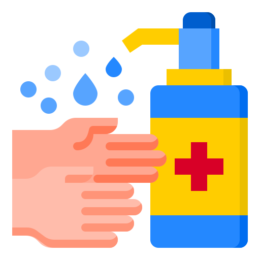 Handwash srip Flat icon