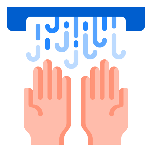 Handwash srip Flat icon