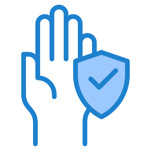 Protect srip Blue icon