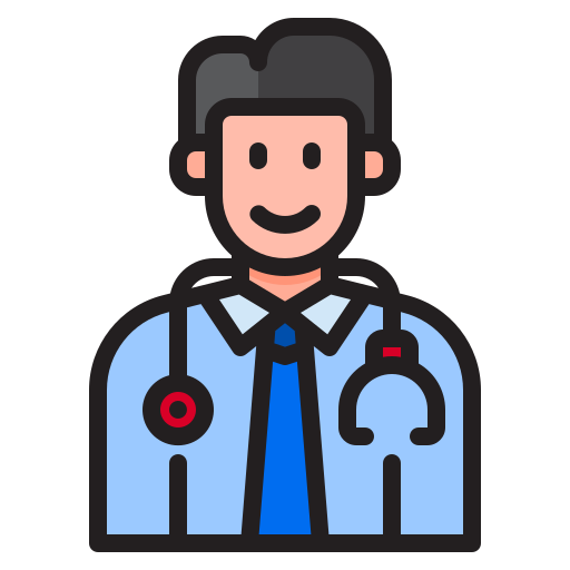 Doctor srip Lineal Color icon