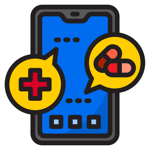 mobiltelefon srip Lineal Color icon