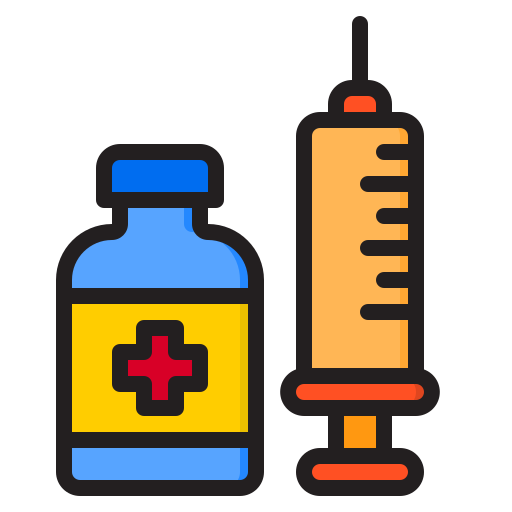 Syringe srip Lineal Color icon
