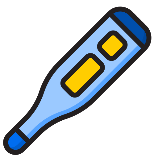 thermometer srip Lineal Color icon