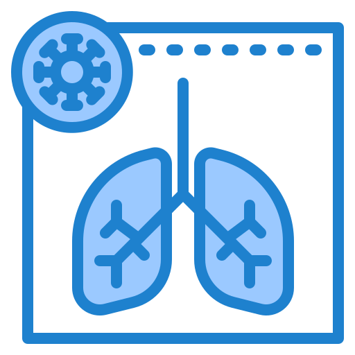 pulmón srip Blue icono