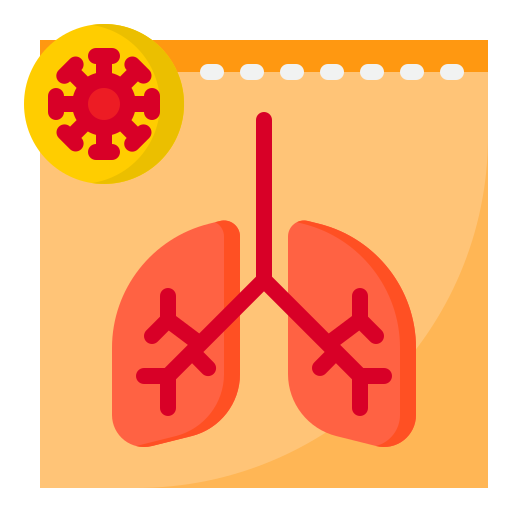 płuco srip Flat ikona