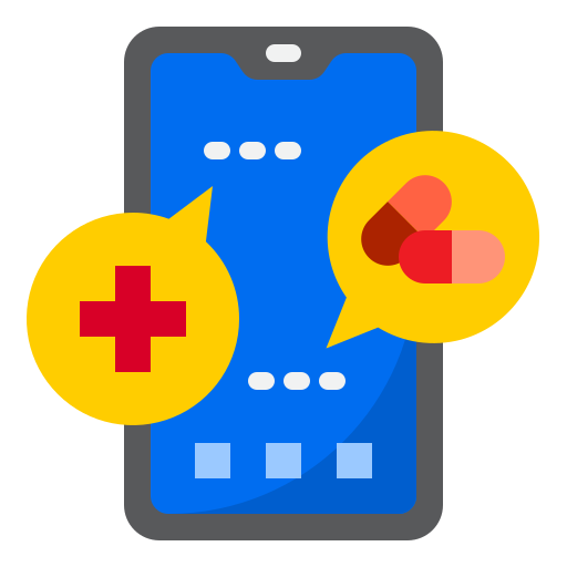 telefon komórkowy srip Flat ikona