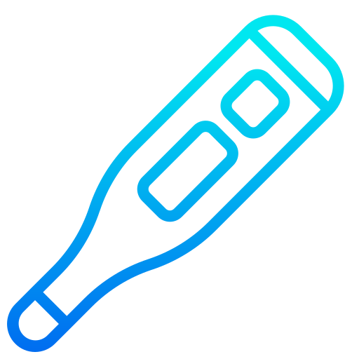 termometro srip Gradient icona