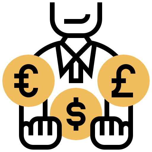 wymiana walut Meticulous Yellow shadow ikona