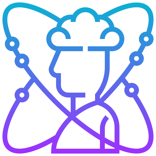 processo cerebrale Meticulous Gradient icona