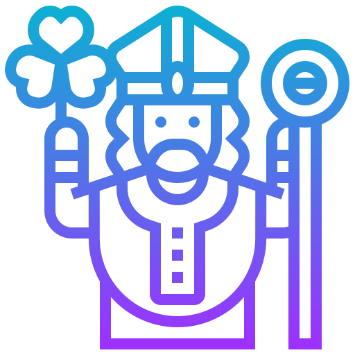 Saint Patrick Meticulous Gradient icon