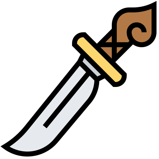 Dagger Meticulous Lineal Color icon