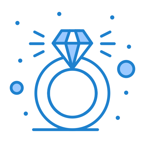 anillo de bodas Generic Blue icono