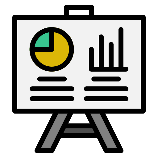 그래픽 프리젠 테이션 Generic Outline Color icon