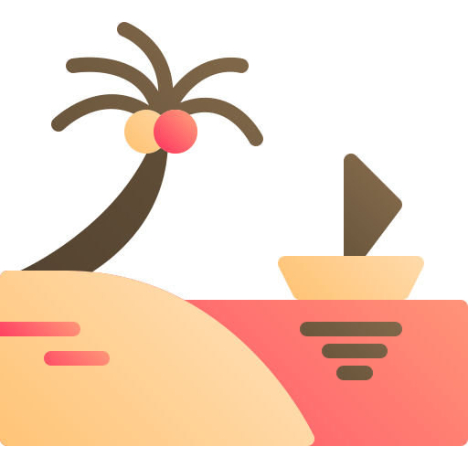 plaża Generic Flat Gradient ikona
