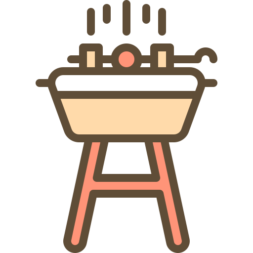 griglia per barbecue Berkahicon Lineal Color icona