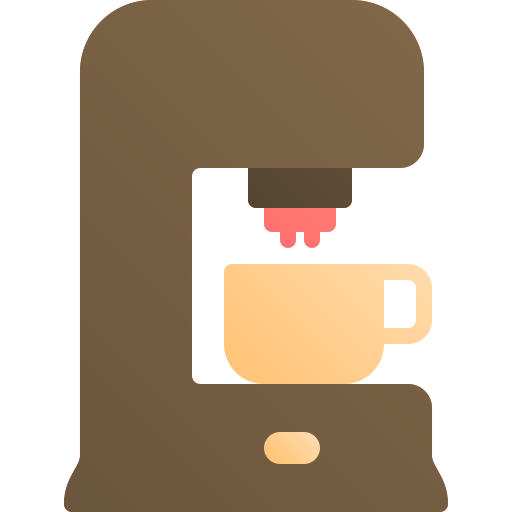 koffiezetapparaat Generic Flat Gradient icoon