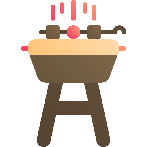 griglia per barbecue Generic Flat Gradient icona