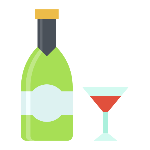wijnfles Generic Flat icoon