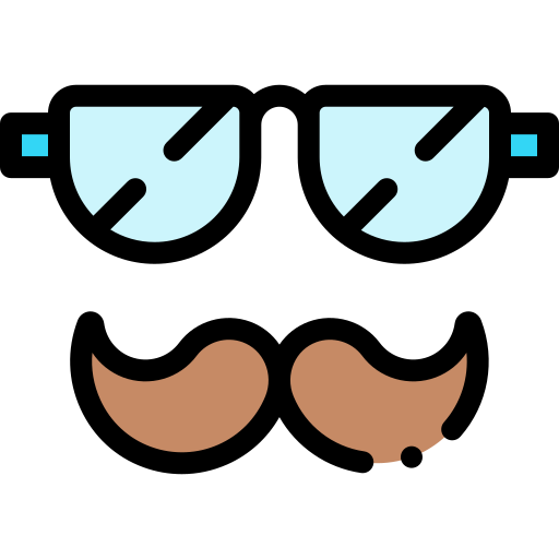 brille Detailed Rounded Lineal color icon