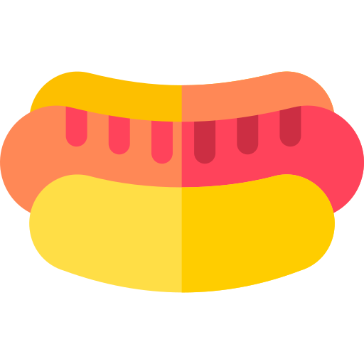 hot dog Basic Rounded Flat ikona