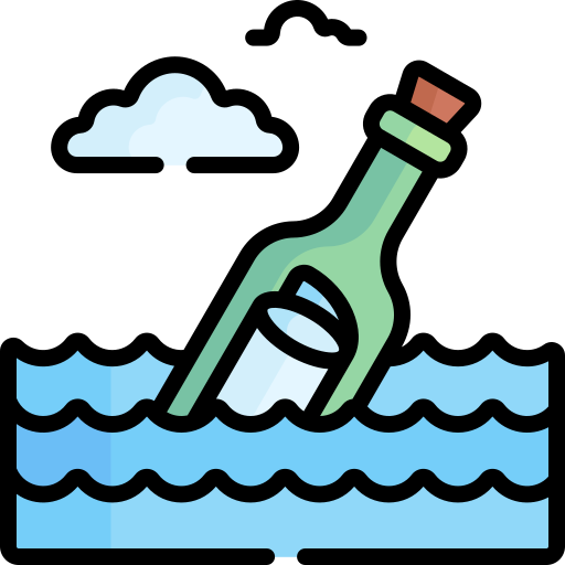 mensaje en una botella Special Lineal color icono