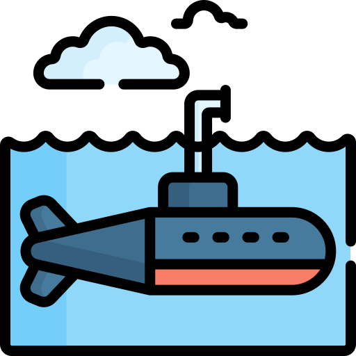 Подводная лодка Special Lineal color иконка