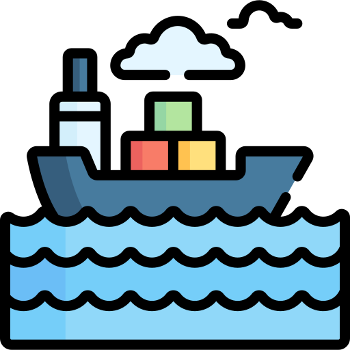 Cargo ship Special Lineal color icon