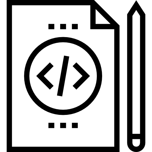 kodowanie Maxim Flat Lineal ikona