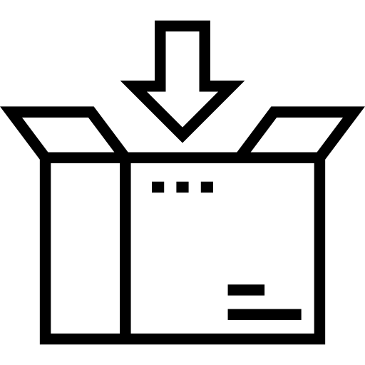 offene box Maxim Flat Lineal icon