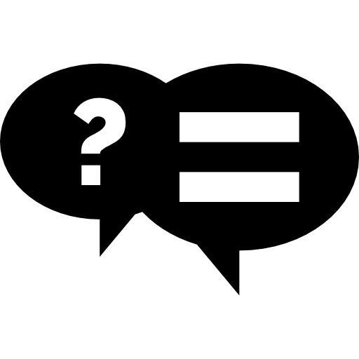 질문 Basic Straight Filled icon