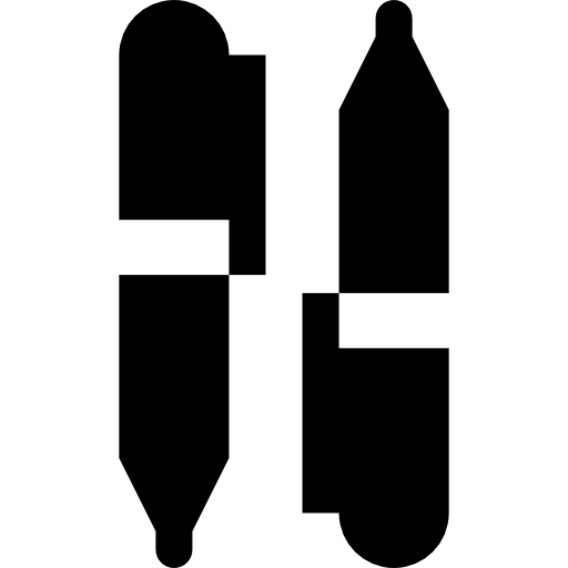 penna Basic Straight Filled icona