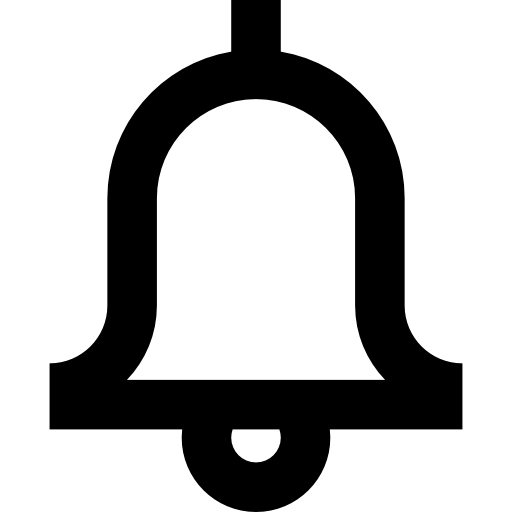 dzwonek Basic Straight Lineal ikona