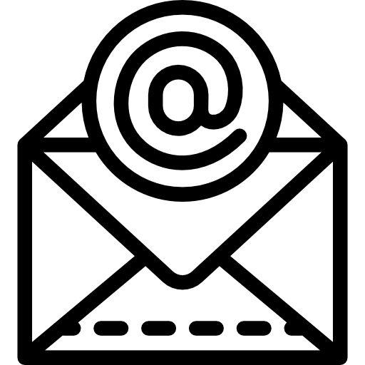 email Detailed Rounded Lineal Icône