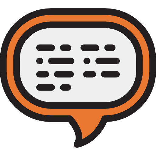 Speech bubble Detailed Rounded Lineal color icon