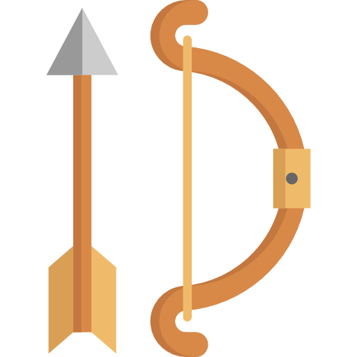 Bow and arrow Special Flat icon