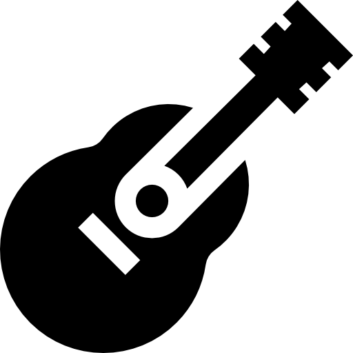 gitara Basic Straight Filled ikona