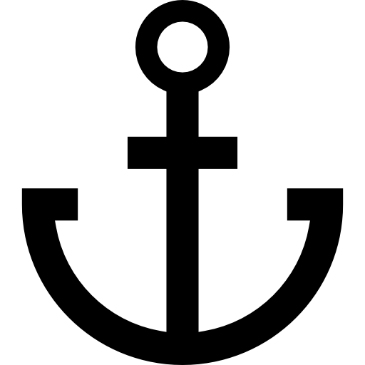 Anchor Basic Straight Filled icon
